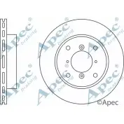 Тормозной диск APEC BRAKING 49V5PMX SE GHXK DSK196 1265428097
