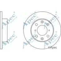 Тормозной диск APEC BRAKING DSK200 1265428151 1KA9 YT NS19DR