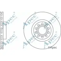 Тормозной диск APEC BRAKING 78DENCC QA3D Y 1265428275 DSK2017