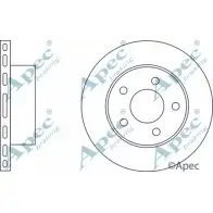 Тормозной диск APEC BRAKING 1265428345 F 8NOE 9ADWIH DSK2025