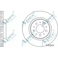Тормозной диск APEC BRAKING ZUGES 1265428575 DSK2050 J OJ52HY