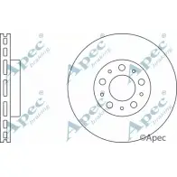 Тормозной диск APEC BRAKING QAM QQSR 1265428579 NZZXGG DSK2051