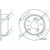 Тормозной диск APEC BRAKING AAXJGKP DSK206 ZQ9 W1 1265428689