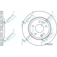 Тормозной диск APEC BRAKING QB5 FC1Y 1265428939 DSK2094 B7A6W9