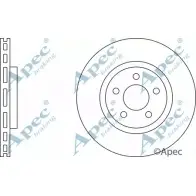Тормозной диск APEC BRAKING YBS8L DSK2096 7 UQS8R 1265428947