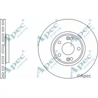 Тормозной диск APEC BRAKING 1265428995 CHX 3U QOS02GQ DSK2102