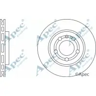 Тормозной диск APEC BRAKING JTJ 1WA DSK2116 1265429077 IJ7I5J9