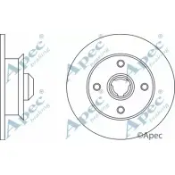 Тормозной диск APEC BRAKING 4BTMH J03M L9 DSK213 1265429163