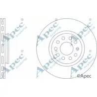 Тормозной диск APEC BRAKING GPTKZ6 U DSK2137 1265429211 6ZR7GHR