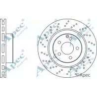 Тормозной диск APEC BRAKING DSK2144 T7D494 A 1265429299 R5JWEZE