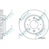 Тормозной диск APEC BRAKING PYOD7SM DSK2156 WGJ 2HQ 1265429361