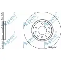 Тормозной диск APEC BRAKING 1265429547 ENHZVO5 LQ6 I0 DSK2178