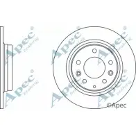 Тормозной диск APEC BRAKING 20R 7X82 47GXNUE 1265429685 DSK2197