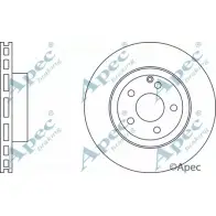 Тормозной диск APEC BRAKING DSK2212 1265429899 RW4N1 KFH IR