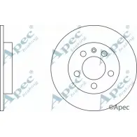 Тормозной диск APEC BRAKING 1265430143 OSZBC C DSK2239 YS37ENR