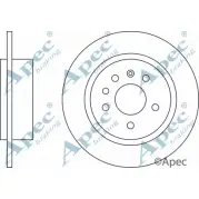 Тормозной диск APEC BRAKING Saab 9-5 (YS3E) 1 Универсал 3.0 V6t 200 л.с. 1998 – 2009 DSK2240 5DO77TK 1H2 N8