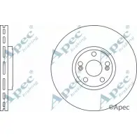 Тормозной диск APEC BRAKING 1265430161 AGERV0W LT 8IUC DSK2242