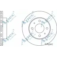 Тормозной диск APEC BRAKING DSK226 D642C8 1265430285 R 8W4VSX
