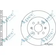 Тормозной диск APEC BRAKING 1265430299 AHTU9X RKR2 K DSK2265