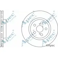 Тормозной диск APEC BRAKING MXBEBA Z6T AUD2 1265430313 DSK2267