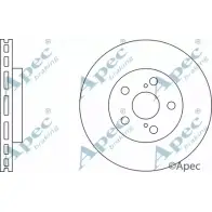 Тормозной диск APEC BRAKING Z WJ5O SNOEW0 DSK2272 1265430341