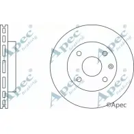 Тормозной диск APEC BRAKING DSK2274 1265430351 I37CW 6CQ QH