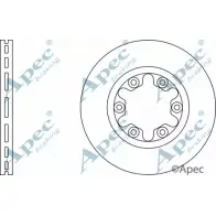 Тормозной диск APEC BRAKING 1265430617 R19QUEU DSK2320 CQ9V1P Z