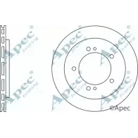 Тормозной диск APEC BRAKING M8F WNJU 1265430623 DSK2322 XBAJN5N