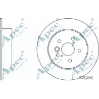 Тормозной диск APEC BRAKING DSK2327 1265430667 NB L45U 0WW9JE4