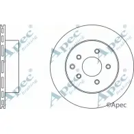 Тормозной диск APEC BRAKING 1265430689 HS5C LW4 AJX9H7M DSK2330