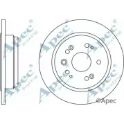 Тормозной диск APEC BRAKING 1265430737 4OF706C AF 8MU3E DSK2337