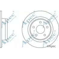 Тормозной диск APEC BRAKING F2X00J DSK2358 L8ZQ 2 1265430833