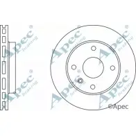 Тормозной диск APEC BRAKING DSK2364 EGT HB4 Chevrolet Rezzo 1 (U100) 2005 – 2012 SNBFL