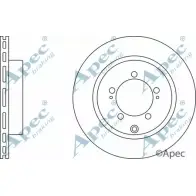 Тормозной диск APEC BRAKING Mitsubishi Lancer 9 (CS3A) Седан 2.0 EVO VIII 260 (CT9A) 265 л.с. 2004 – 2005 DSK2369 V3RR VF4 Z9EB1JK