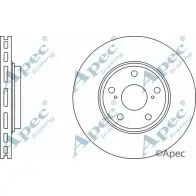 Тормозной диск APEC BRAKING DSK2370 BJCMO AL 1265430917 ZD2PV