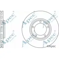 Тормозной диск APEC BRAKING 2OK 0CDK DSK2375 1265430937 7V0QZC7