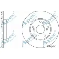 Тормозной диск APEC BRAKING 57XS ND 8QS2SD 1265431041 DSK2394