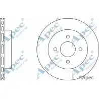 Тормозной диск APEC BRAKING LJGM1XA R079 Y7 1265431117 DSK2409