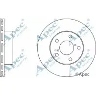Тормозной диск APEC BRAKING DSK241 IZQSJ 9L89 PV 1265431119