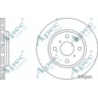 Тормозной диск APEC BRAKING 9C3L G WBHDX2W DSK2411 Citroen C1