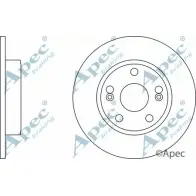 Тормозной диск APEC BRAKING 1265431157 TW88G DSK2414 W 9T8I