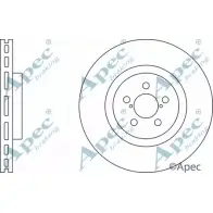 Тормозной диск APEC BRAKING 1265431201 NIOZ S AKYWZ DSK2423