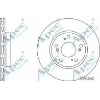 Тормозной диск APEC BRAKING FKL GZ 1ZY70E 1265431277 DSK2432