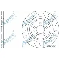 Тормозной диск APEC BRAKING DSK2435 I 61OH 86YMO 1265431297