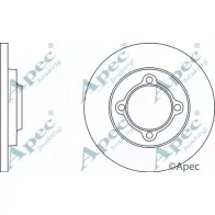 Тормозной диск APEC BRAKING 1265431315 LUM 24 DSK244 W1RMEW