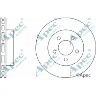Тормозной диск APEC BRAKING DSK2445 1265431361 6 YG43I K8XOA