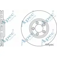 Тормозной диск APEC BRAKING DSK2451 1265431381 97RC5 A W4A0