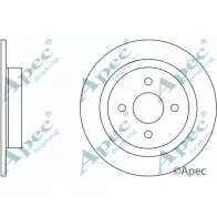 Тормозной диск APEC BRAKING Ford Focus 1 Хэтчбек 2.0 RS 215 л.с. 2002 – 2004 27Q J71 DSK2488 G7B7OI