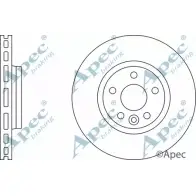 Тормозной диск APEC BRAKING 1ZBRR DSK2490 O0FPQM K 1265431773