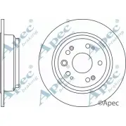 Тормозной диск APEC BRAKING DK4A 7S 1265431841 DSK2494 K7X0J4S